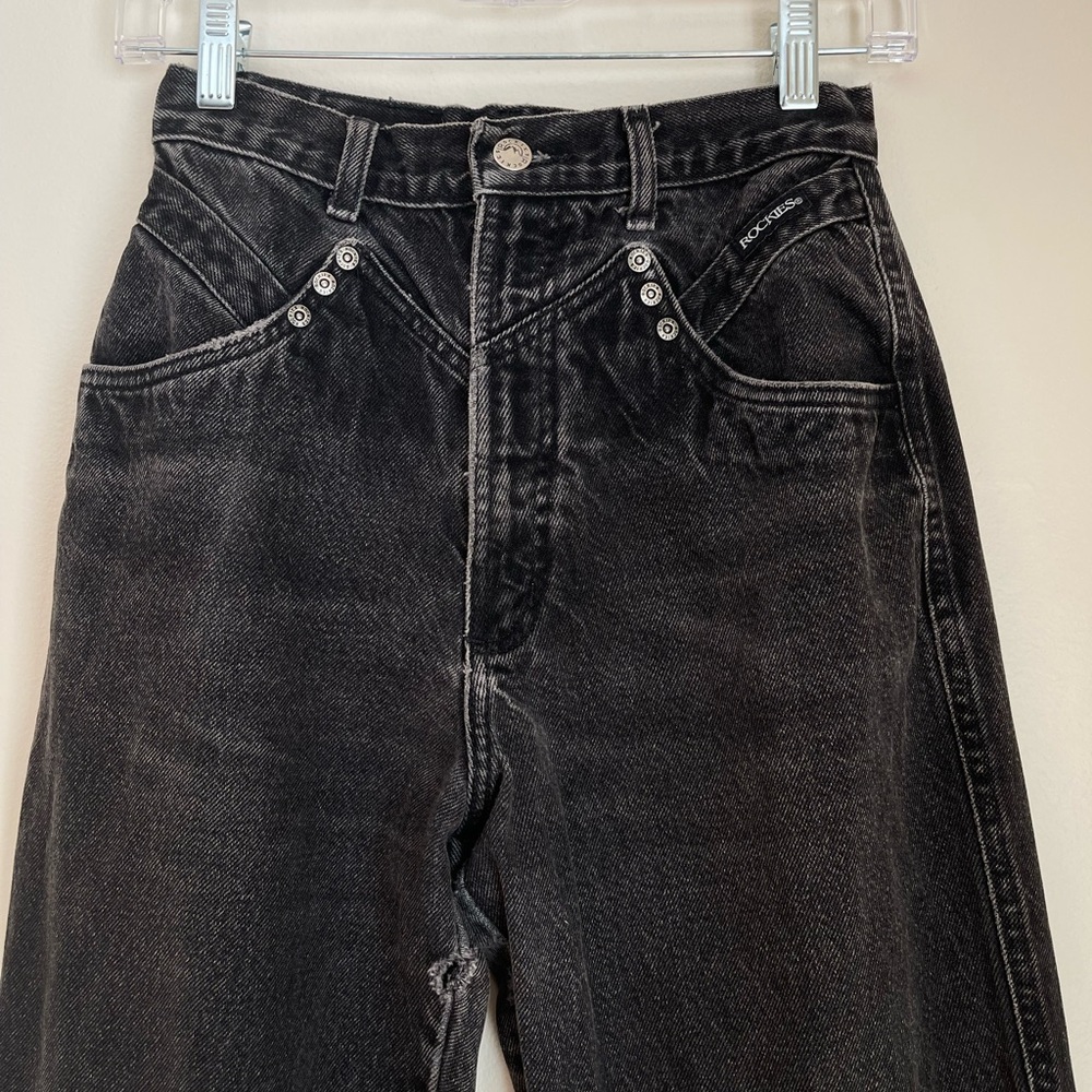Rockies Vintage Women's Bareback Black Jeans Tag Size 29/9 Best For Sz 25 Waist